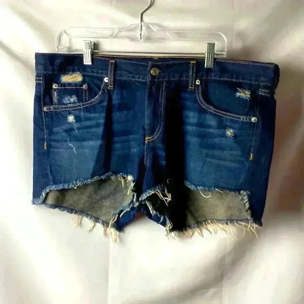RAG & BONE DORIS WOMENS  SIZE‎ 32 CUTOFF JEAN SHORTS GOOD CLEAN CONDITION